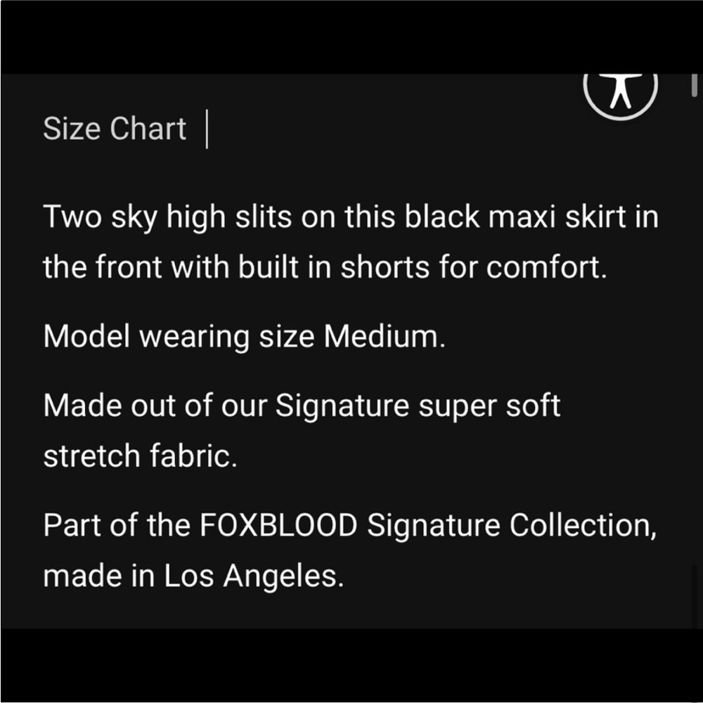 NWT Foxblood Darla Maxi Skirt with Built In Shorts - Large - Picture 6 of 12